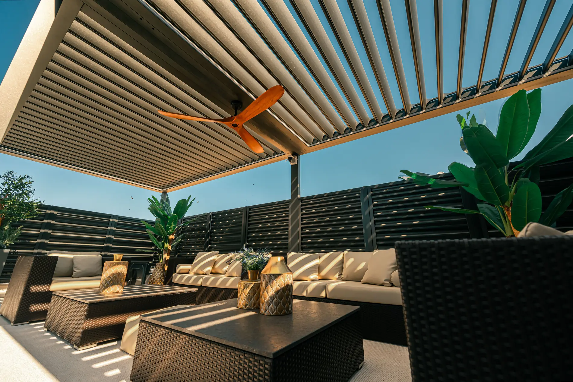 Velora — covered terrace and pool